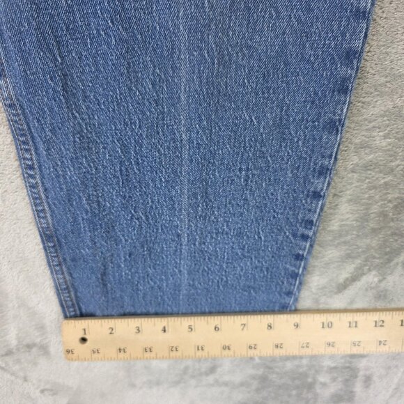 Abercrombie & Fitch Jeans Womens 27 4R Blue 90s Relaxed High Rise Raw Hem Denim - Picture 7 of 11